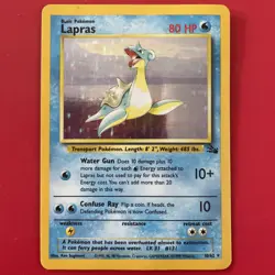 Pokemon TCG Lapras 25/62 Fossil LP/MP - Image 1