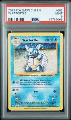 2023 Pokemon CLB EN Blastoise & Suicine ex Deck 002 WARTORTLE | PSA 9 | Pokemon - Image 1