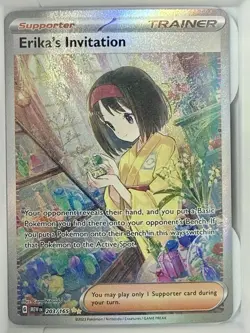 Pokemon Erika's Invitation Scarlet & Violet 151 Illustration Rare Holo 203/165 - Image 1