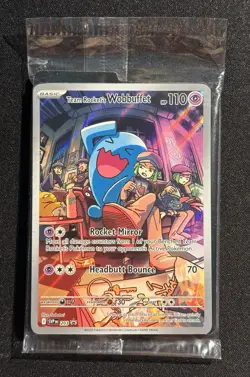 Team Rocket's Wobbuffet SVP 203 - Promo Destined Rivals Pokemon TCG - SEALED - Image 1