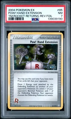 2004 Pokemon EX Pow! Hand Extension TM.Rocket Returns-Rev.Foil PSA 7 #85 - Image 1