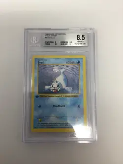 Seel 41/102 Base 1st Edition Thick Stamp Shadowless Beckett 8.5 Pokemon 1999 - Image 2
