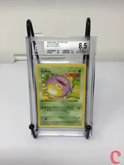 Pokemon Base Set 1st Edition Shadowless Thick Stamp Koffing 51/102 Beckett 8.5 C - Image 1