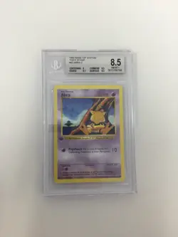 Abra 43/102 Base 1st Edition Shadowless Thick Stamp Pokemon 1999 Beckett 8.5 - Image 2