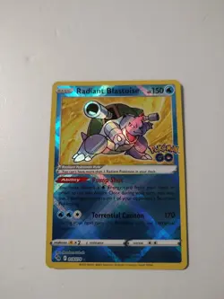 Radiant Blastoise 018/078 Pokemon GO Holo - Image 1