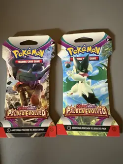 One (1) Pokemon Scarlet & Violet Paldea Evolved Sleeved Booster Pack - Image 2