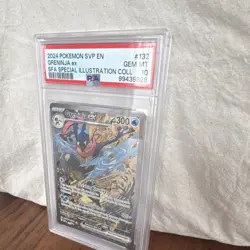 Pokemon TCG Greninja ex Promo Full Art Holo SV: Scarlet & Violet 132 PSA 10 2024 - Image 2