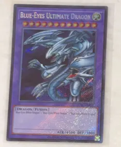 Yugioh Blue-Eyes Ultimate Dragon LCKC-EN057 Secret Rare Unlimited Near Mint - Image 3