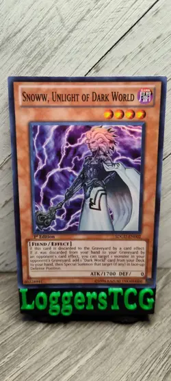 Yu-Gi-Oh! Snoww, Unlight of Dark World / SDGU-EN002 1st Edition MP - Image 1