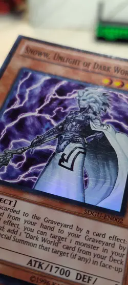 Yu-Gi-Oh! Snoww, Unlight of Dark World / SDGU-EN002 1st Edition MP - Image 2