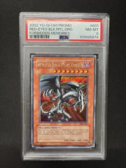 Red-Eyes Black Metal Dragon (Forbidden Memories) FMR-001 Yu-Gi-Oh! PSA 8!! - Image 1