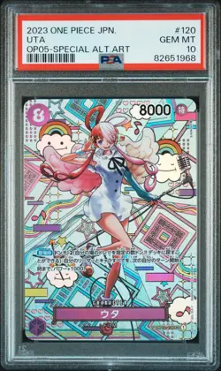 One Piece Japanese Uta SP OP02-120 PSA 10 - Image 1