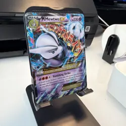 Pokemon M Mega Mewtwo EX Ultra Rare Holo TCG Card 63/162 LP - Image 2