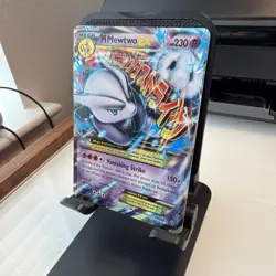 Pokemon M Mega Mewtwo EX Ultra Rare Holo TCG Card 63/162 LP - Image 3