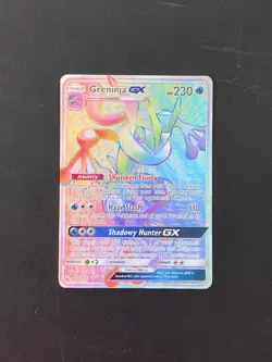 Greninja GX 133/131 SM Forbidden Light Secret Rainbow Full art Pokemon Card ZZ9 - Image 1