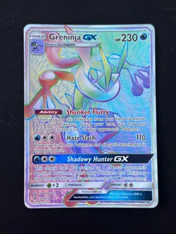 Greninja GX 133/131 SM Forbidden Light Secret Rainbow Full art Pokemon Card ZZ9 - Image 2