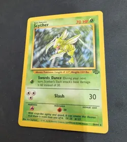 Scyther Jungle Non-Holo Rare Base Set Pokemon Card 10/64 - Image 1