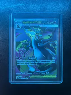 Pokemon TCG Mega Charizard x EX 109/094 Phantasmal Flames Full Art NM Holo Card - Image 1