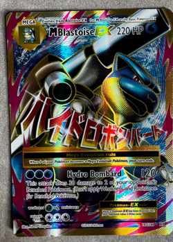 Pokemon Mega M Blastoise EX Card Hydro Bombard Attack 102/108 - Image 2