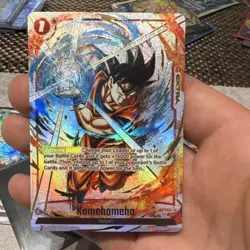 Bandai Dragon Ball Super Card Game FS01 Extra Holo Kamehameha Goku Lot of 3 - Image 2