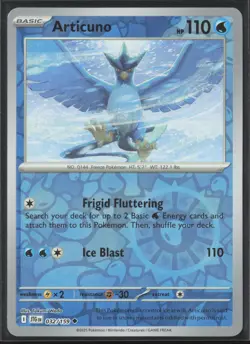 Articuno Uncommon SV09: Journey Together 032/159 LP Pokemon Card Reverse Holo - Image 1
