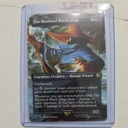 The Destined Black Mage MTG (Borderless) Final Fantasy 0447 non-foil Scene Card - Image 2