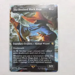 The Destined Black Mage MTG (Borderless) Final Fantasy 0447 non-foil Scene Card - Image 5