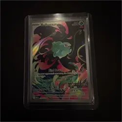 Pokemon Bulbasaur Illustration Rare Holo 133/132 Mega Evolution Stamped Card - Image 1