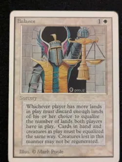 Balance - Unlimited - LP - MTG - Magic The Gathering - White - Sorcery - Image 1