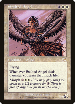 Exalted Angel #28 (MP) Onslaught ONS Magic MTG - Image 1