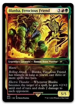 Blanka, Ferocious Friend #431 (Foil) (NM) Secret Lair Drop SLD Magic MTG - Image 1