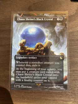 Chaos Shrine's Black Crystal Borderless Commander Final Fantasy Regular MtG 0445 - Image 1