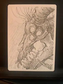 Mtg Artist Proof Sketched- The Speed Demon by Helge Balzer - Image 1