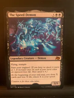 Mtg Artist Proof Sketched- The Speed Demon by Helge Balzer - Image 2