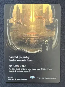 Sacred Foundry (Borderless) Edge of Eternities Regular Rare 0282 - Image 1