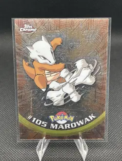 Marowak #105 Topps Pokemon Series 2 Blue Label: Holo TV Animation Edition NM - Image 1