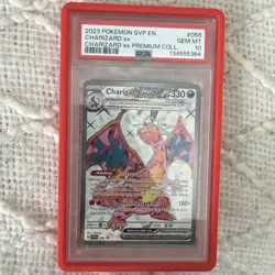 2023 POKEMON SVP EN-SV BLACK STAR PROMO #056 CHARIZARD EX PSA 10 - Image 1