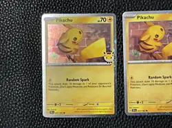 (3) 2026 Pokemon Day 30th Anniversary Stamped Pikachu Promo 051/162 - Image 2