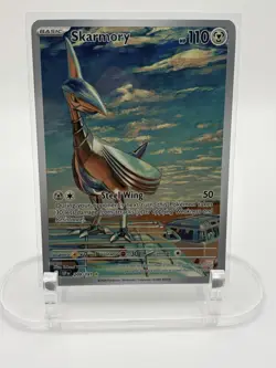 Pokemon-TCG Surging Sparks Skarmory #209/191 Illustration Rare Holo Full Art-🤩 - Image 1