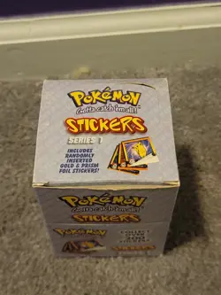 1999 Artbox Pokemon Series 1 Sticker Box - 30 Packs Sealed / Box Opened/damage 601139116206 - Image 2