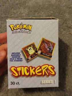 1999 Artbox Pokemon Series 1 Sticker Box - 30 Packs Sealed / Box Opened/damage 601139116206 - Image 5