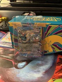 Pokemon Vaporeon ex SVP037 Prismatic Evolutions Promo Stamped Holo sealed - Image 1