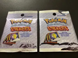 2 Vintage 1999 Artbox Pokemon Series 1 Factory Sealed Sticker Booster Pack - Image 1