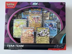 NEW SEALED POKEMON TCG TERA TEAM EX PREMIUM COLLECTION 5 Foils 9 Booster Packs - Image 1