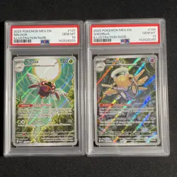 PSA 10 SEQUENTIAL SET Ninjask 137/132 & Shedinja 144/132 Pokemon Mega Evolution - Image 1