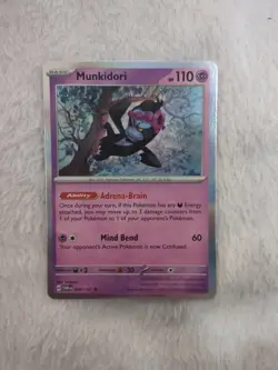095/167 Twilight Masquerade Munkidori Holo Pokemon TCG - Image 1