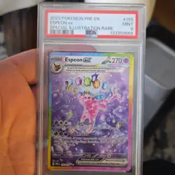 Pokemon Espeon ex 155/131 Prismatic Evolutions Special Illustration Holo PSA 9 - Image 1