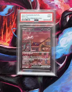Mew ex SVP 053 SV Black Star Promo 151 UPC Pokemon TCG PSA 9 MINT - Image 1