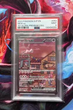 Mew ex SVP 053 SV Black Star Promo 151 UPC Pokemon TCG PSA 9 MINT - Image 2