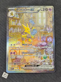 Alakazam ex 201/165 - Scarlet Violet 151 Special Illustration Rare Pokemon NM - Image 1